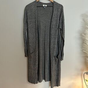 Old Navy Long-Line Open-Front Sweater - Grey